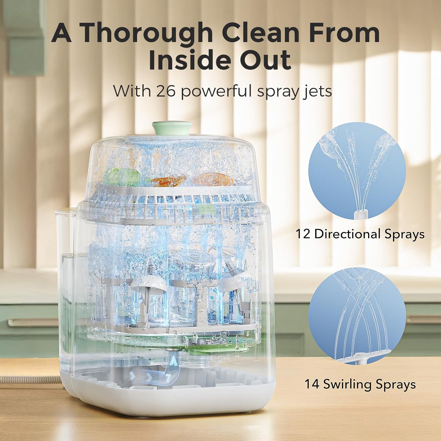 Momcozy KleanPal Pro: All-in-One Baby Bottle Washer, Sterilizer, Dryer for Pump Parts