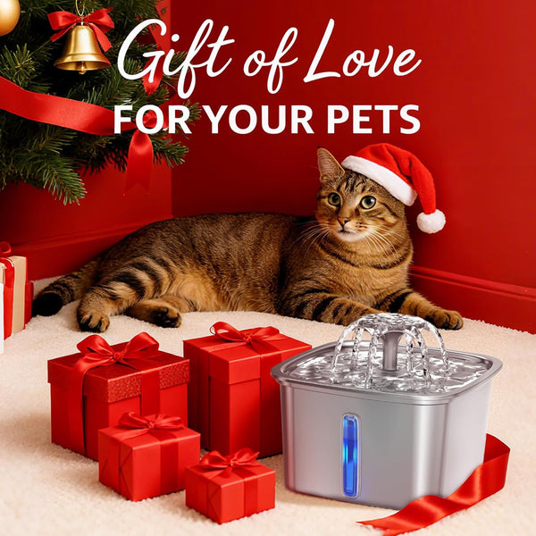Veken Stainless Steel Pet Fountain
