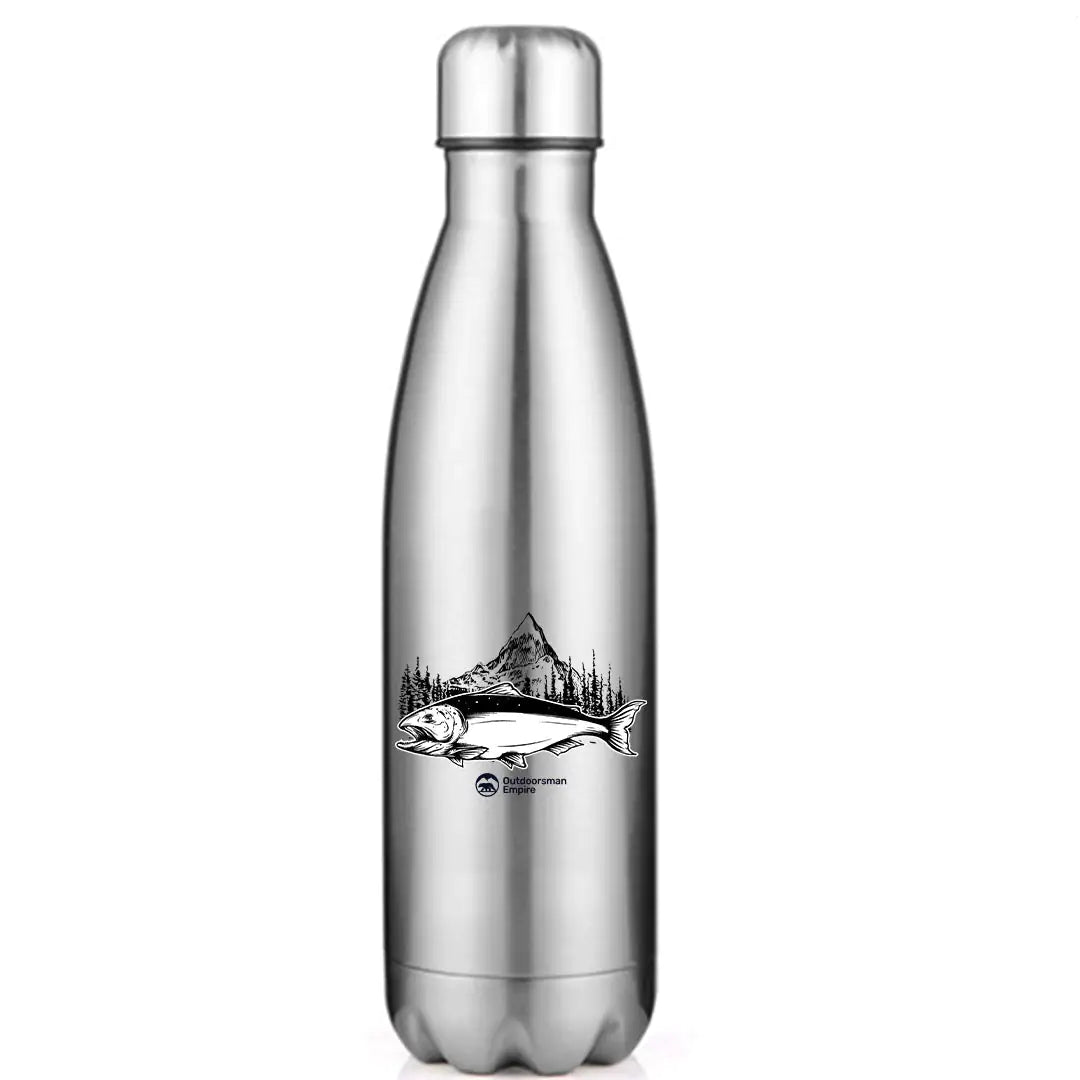 Fishing Mountain' Stainless Steel Water Bottle